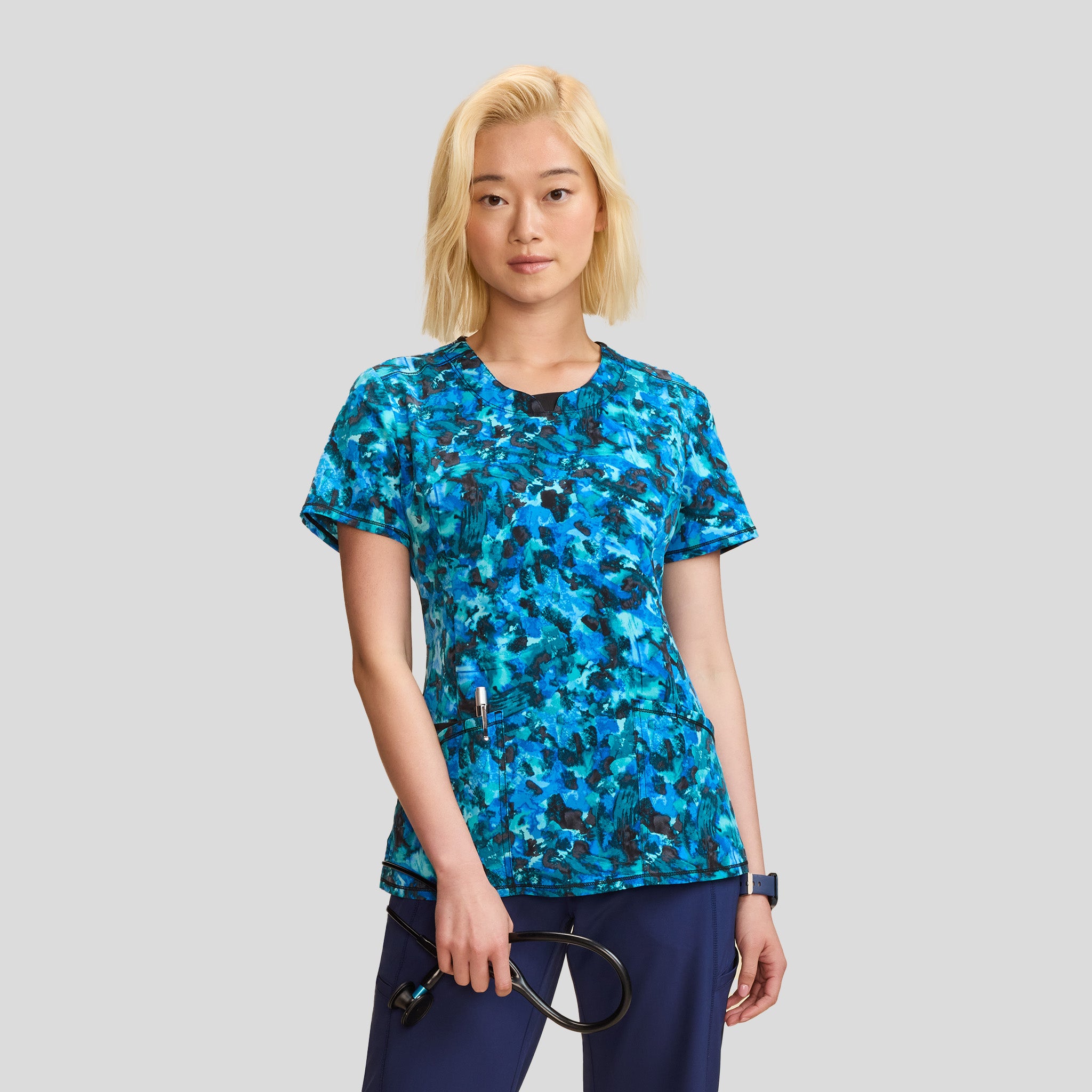 Tech Camo Print Top