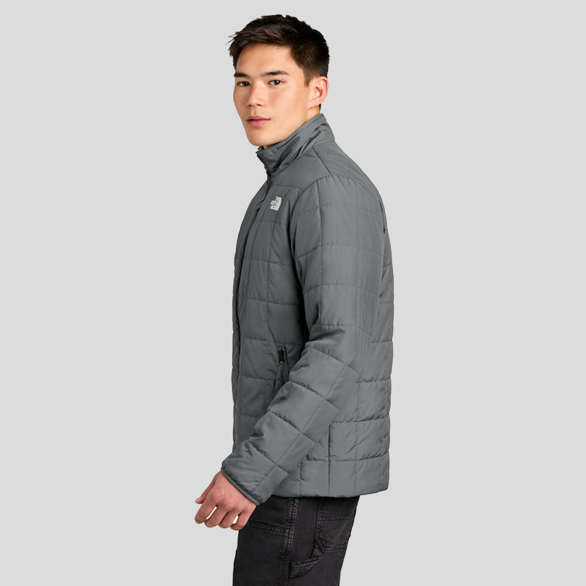 Menβs Iron Drift Quilted Jacket | Smoked Pearl Grey
