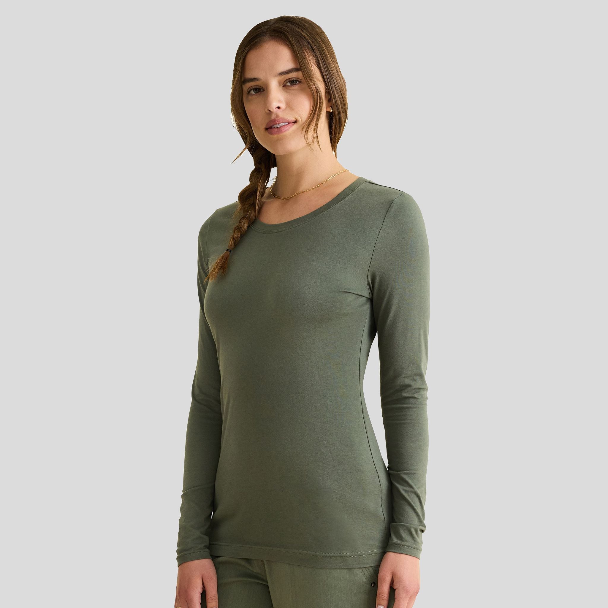 Women's Melissa Long Sleeve Stretch T-Shirt | Olive